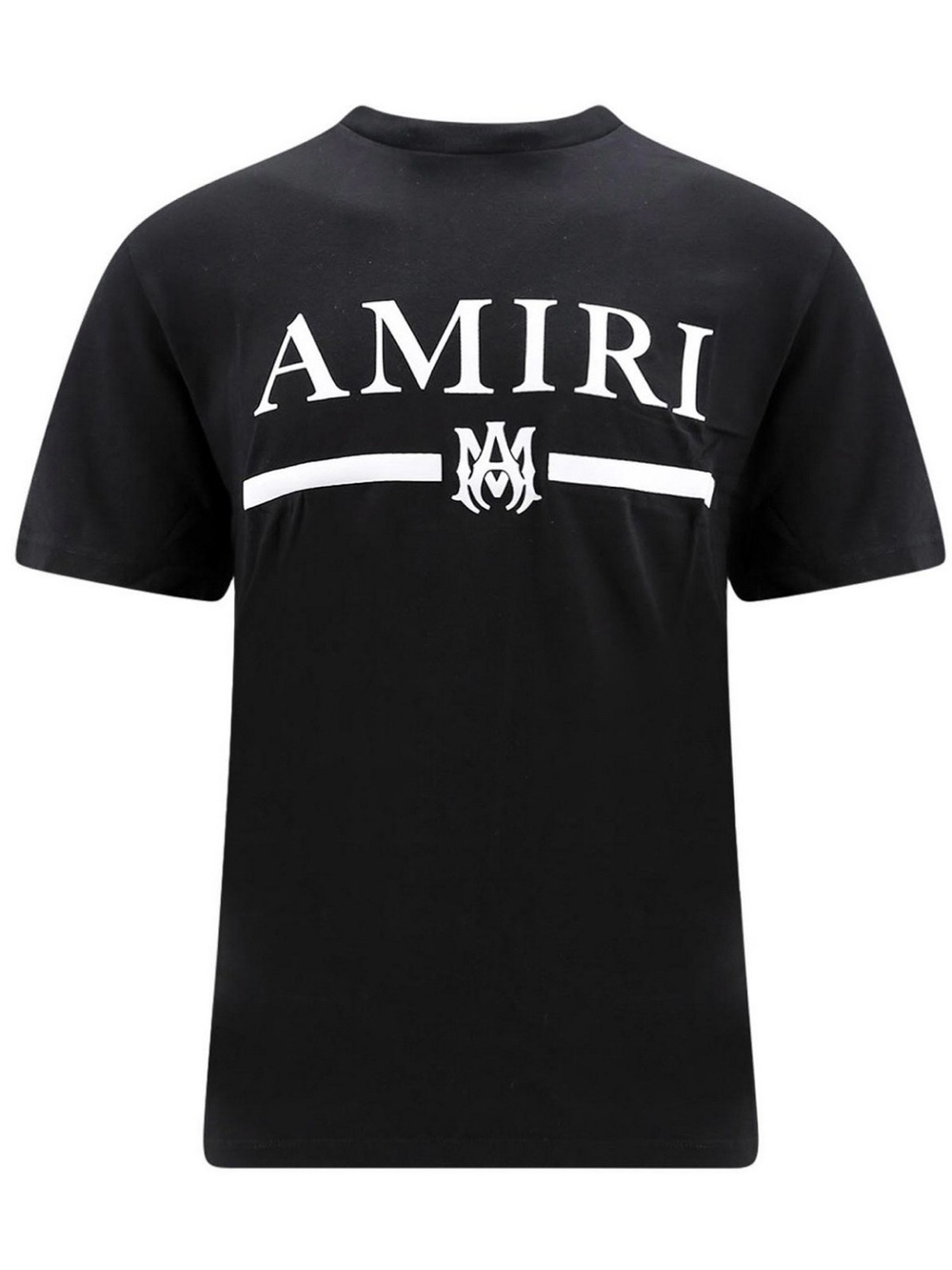 AMIRI Black Short-Sleeve Tee with White Logo